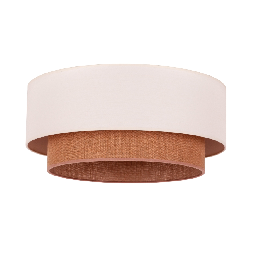 Duolla - Stropna svjetiljka BOHO 3xE27/15W/230V pr. 60 cm bež/smeđa