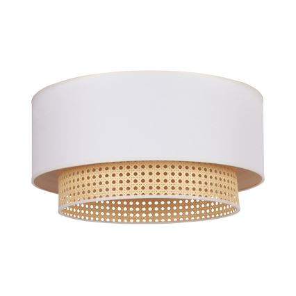 Duolla - Stropna svjetiljka BOHO 3xE27/15W/230V pr. 60 cm krem/ratan