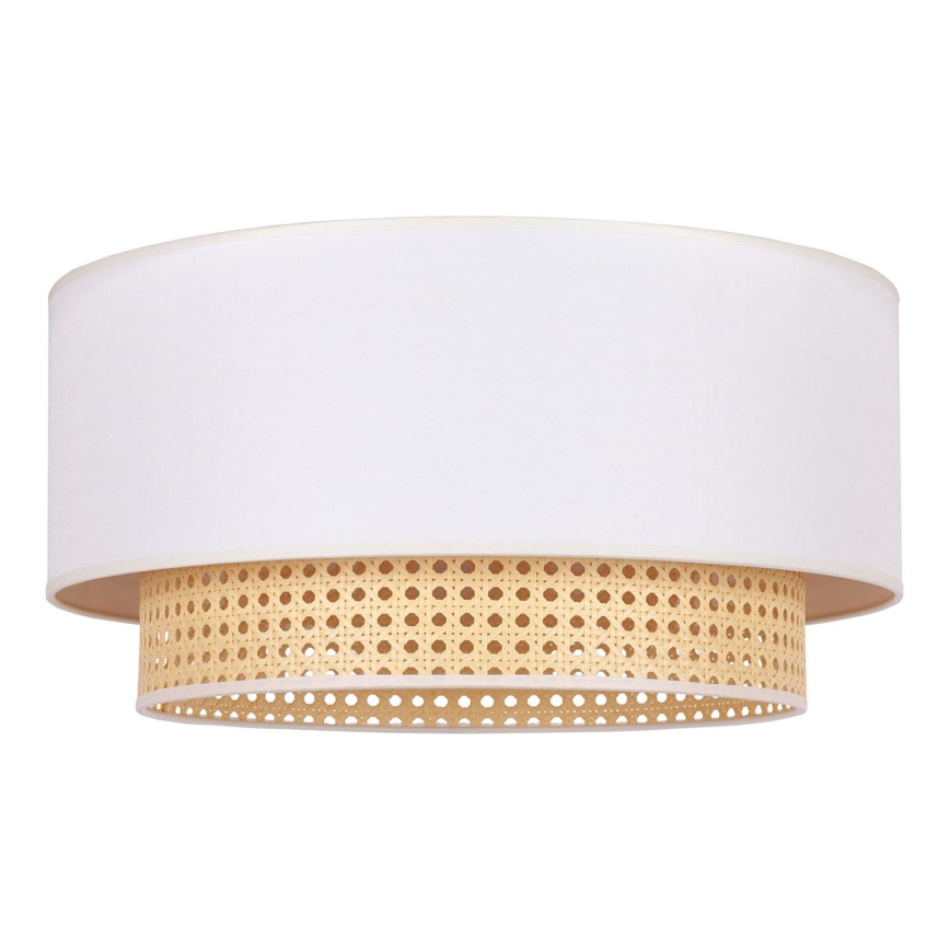 Duolla - Stropna svjetiljka BOHO 3xE27/15W/230V promjer 60 cm krem/ratana