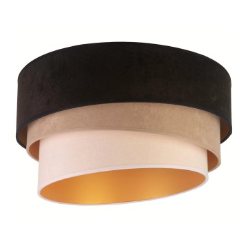 Duolla - Stropna svjetiljka DEVON 1xE27/40W/230V pr. 45 cm crna/bež