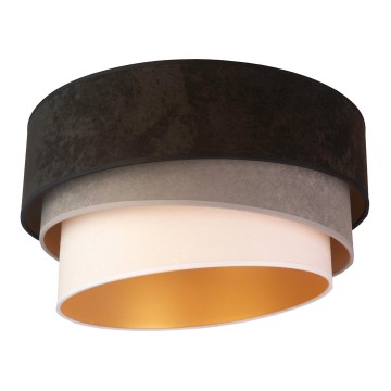 Duolla - Stropna svjetiljka DEVON 1xE27/40W/230V promjer 45 cm crna/siva/bež