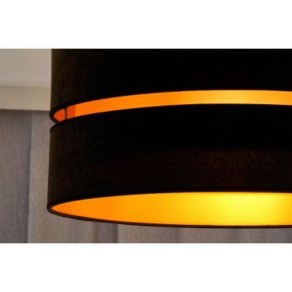 Duolla - Stropna svjetiljka DUO 1xE27/40W/230V pr. 40 cm crna/zlatna