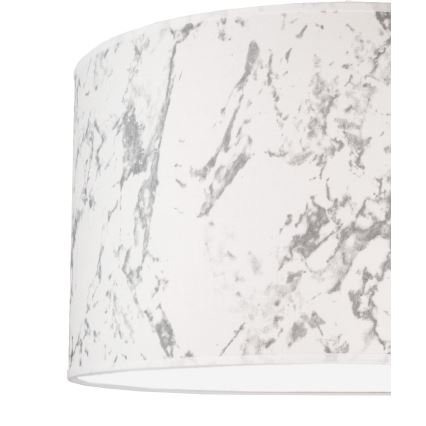 Duolla - Stropna svjetiljka MARBLE 1xE27/40W/230V pr. 45 cm bijela/siva