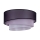 Duolla - Stropna svjetiljka TRIO 1xE27/15W/230V pr. 45 cm crna/ružičasta/srebrna
