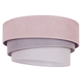 Duolla - Stropna svjetiljka TRIO 1xE27/15W/230V pr. 45 cm ružičasta/siva/bijela