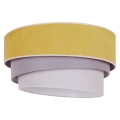 Duolla - Stropna svjetiljka TRIO 1xE27/15W/230V pr. 45 cm žuta/siva/bijela