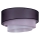 Duolla - Stropna svjetiljka TRIO 3xE27/15W/230V pr. 60 cm crna/ružičasta/srebrna