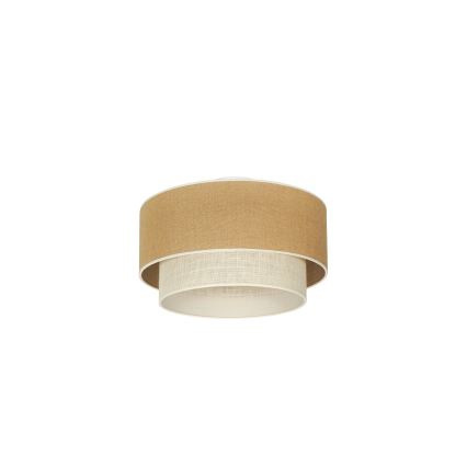 Duolla - Stropna svjetiljka YUTE BOHO 1xE27/15W/230V pr. 45 cm smeđa/krem