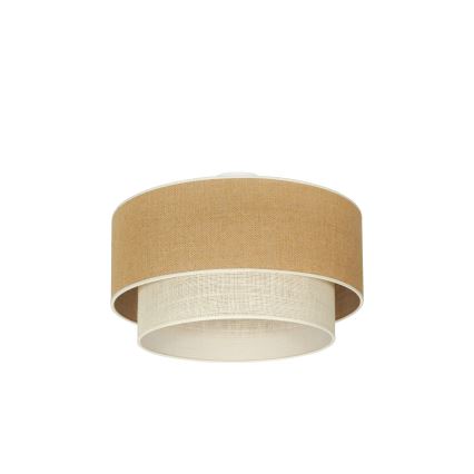 Duolla - Stropna svjetiljka YUTE BOHO 3xE27/15W/230V pr. 60 cm smeđa/krem