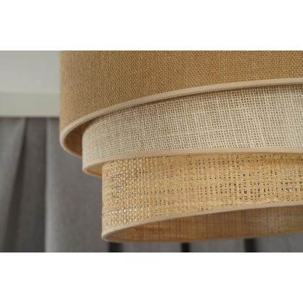 Duolla - Stropna svjetiljka YUTE TRIO 3xE27/15W/230V pr. 60 cm smeđa/siva/bež