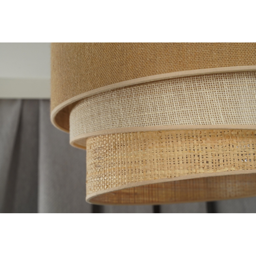 Duolla - Stropna svjetiljka YUTE TRIO 3xE27/15W/230V pr. 60 cm smeđa/siva/bež