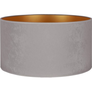 Duolla - Univerzalni sjenilo VELVET E27 promjer 35 cm siva/zlatna