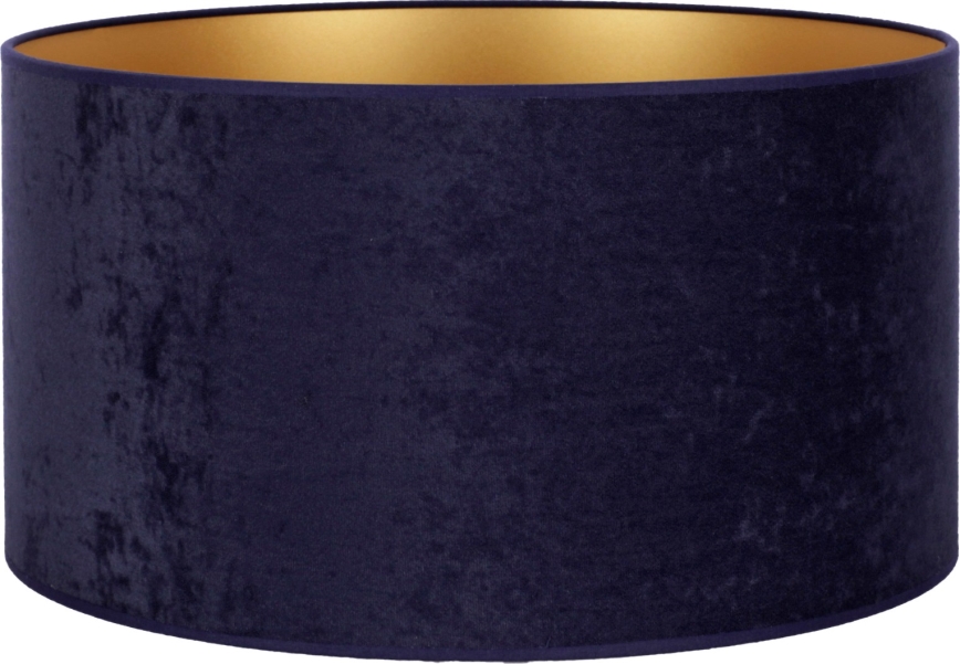 Duolla - Univerzalno sjenilo VELVET E27 pr. 35 cm plava/zlatna