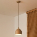 Duolla - Viseća svjetiljka na sajli IRONLINE 1xE27/15W/230V promjer 17 cm bež