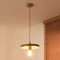 Duolla - Viseća svjetiljka na sajli IRONLINE 1xE27/15W/230V Ø 30 cm bež/bakrena