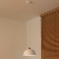 Duolla - Viseći luster IRONLINE na kabelu 1xE27/15W/230V Ø 27 cm bijela/bakrena