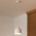 Duolla - Viseći luster na kabelu IRONLINE 1xE27/15W/230V Ø 17 cm bijela