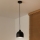 Duolla - Viseći luster na kabelu IRONLINE 1xE27/15W/230V Ø 17 cm crna