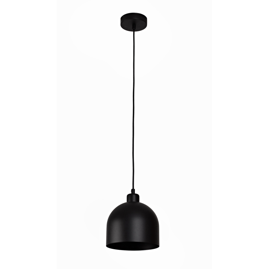 Duolla - Viseći luster na kabelu IRONLINE 1xE27/15W/230V Ø 17 cm crna