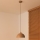 Duolla - Viseći luster na kabelu IRONLINE 1xE27/15W/230V Ø 27 cm bež/bakrena