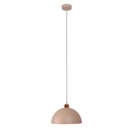 Duolla - Viseći luster na kabelu IRONLINE 1xE27/15W/230V Ø 27 cm bež/bakrena