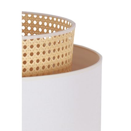 Duolla - Zidna lampa BOHO 1xE27/15W/230V krem/bijela/ratana