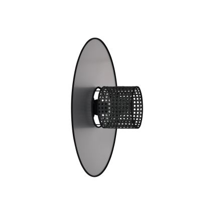 Duolla - Zidna svjetiljka TOKYO RATTAN 1xE27/15W/230V pr. 50 cm srebrna/crna