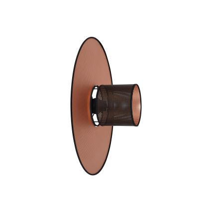 Duolla - Zidna svjetiljka TOKYO SHINY 1xE27/15W/230V pr. 50 cm bakrena/crna
