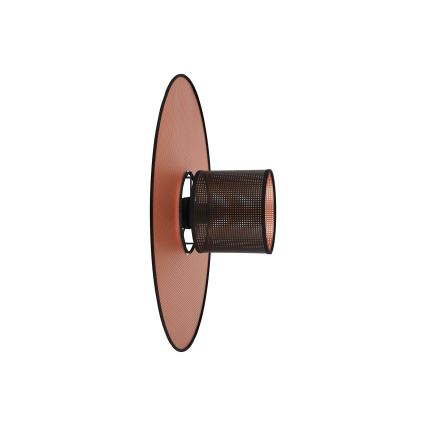 Duolla - Zidna svjetiljka TOKYO SHINY 1xE27/15W/230V pr. 50 cm bakrena/crna