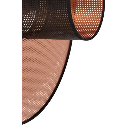 Duolla - Zidna svjetiljka TOKYO SHINY 1xE27/15W/230V pr. 50 cm bakrena/crna