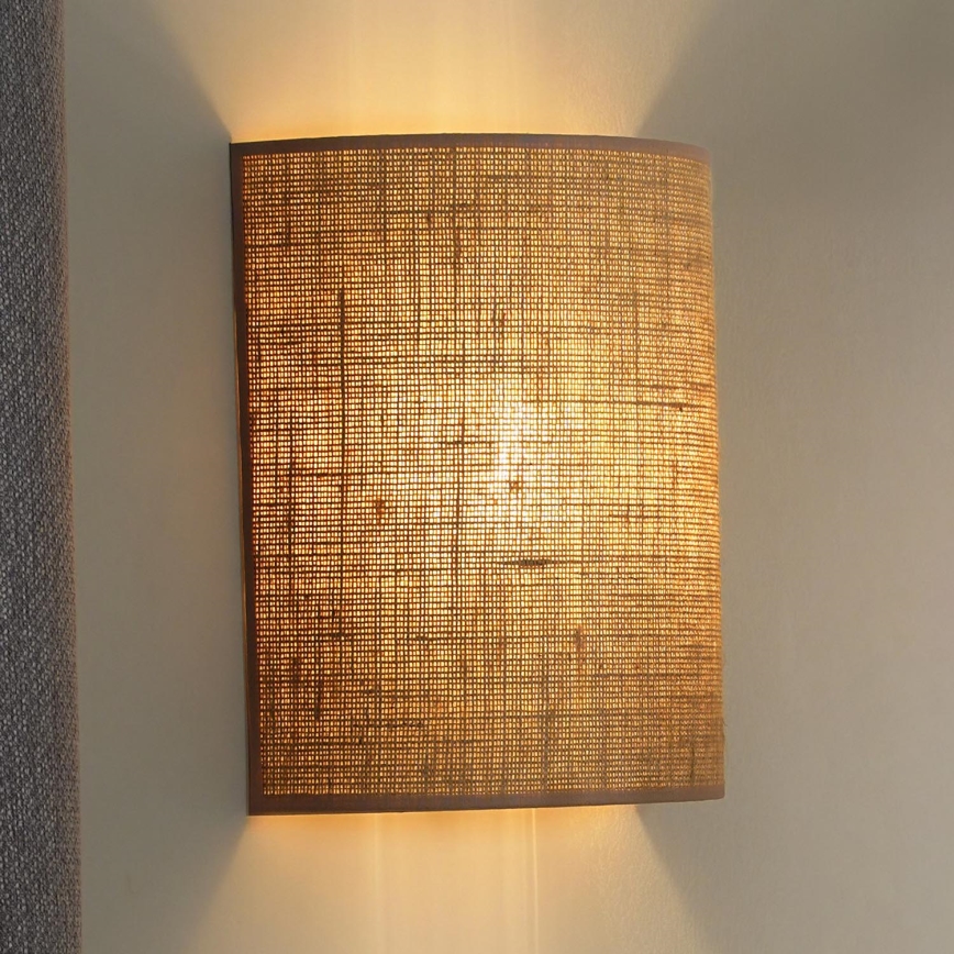 Duolla - Zidna svjetiljka YUTE 1xE27/15W/230V pr. 20 cm smeđa