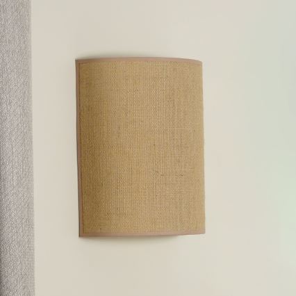 Duolla - Zidna svjetiljka YUTE 1xE27/15W/230V pr. 20 cm smeđa