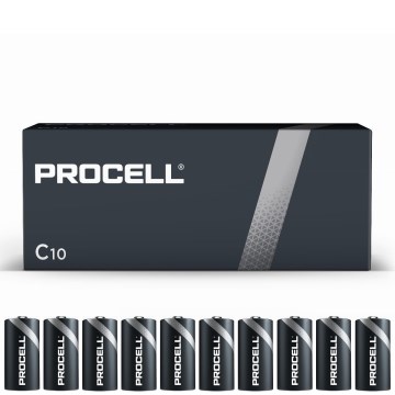 Duracell - 10 kom Alkalne baterije Procell Industrial LR14/C 1,5V 9038 mAh