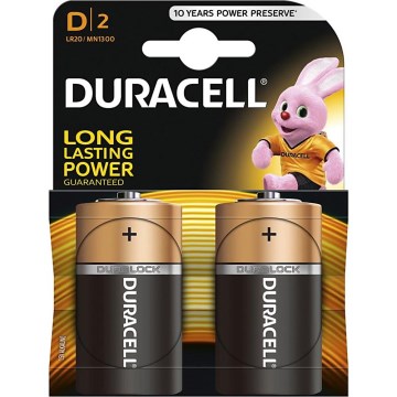Duracell - 2 komada alkalne baterije Basic LR20/D 1,5V 12500 mAh