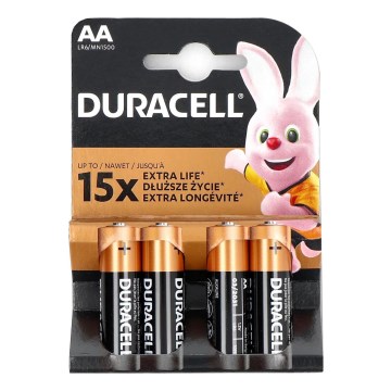 Duracell - 4 komada alkalne baterije Basic LR06/AA 1,5V 2650 mAh