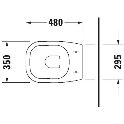 Duravit 21080900002 - Podna WC školjka D-CODE keramika/sjajna bijela