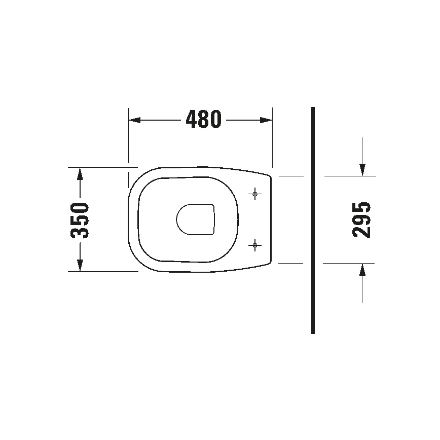 Duravit 21080900002 - Podna WC školjka D-CODE keramika/sjajna bijela