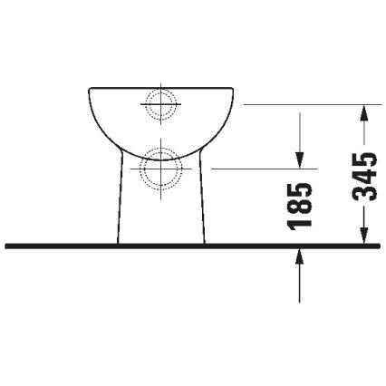 Duravit 21080900002 - Podna WC školjka D-CODE keramika/sjajna bijela