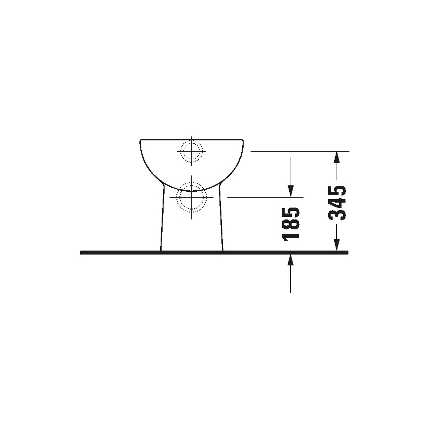 Duravit 21080900002 - Podna WC školjka D-CODE keramika/sjajna bijela