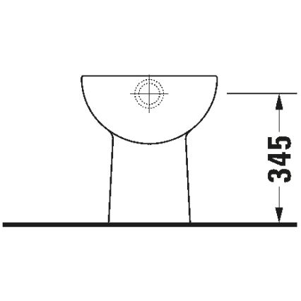 Duravit 21100100002 - Stojeći WC D-CODE keramika/sjajna bijela