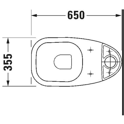 Duravit 21110900002 - Kombinirani WC D-CODE keramika/sjajna bijela