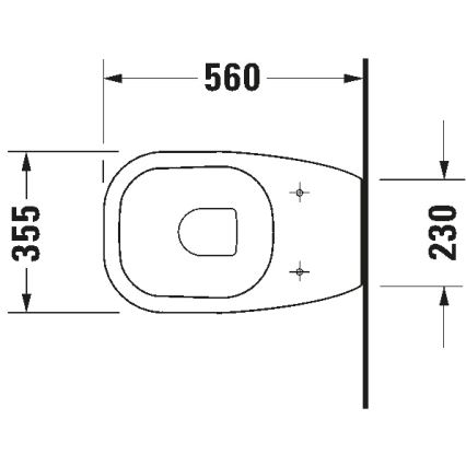 Duravit 21150900002 - Podna WC školjka D-CODE, keramika/visoki sjaj bijela