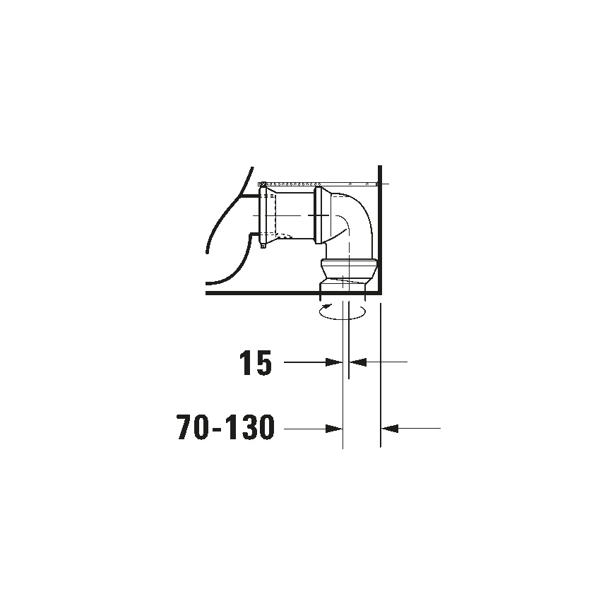 Duravit 21180900002 - WC kompakt D-CODE keramika/sjajna bijela