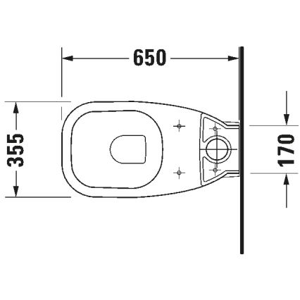 Duravit 21180900002 - WC kompakt D-CODE keramika/sjajna bijela