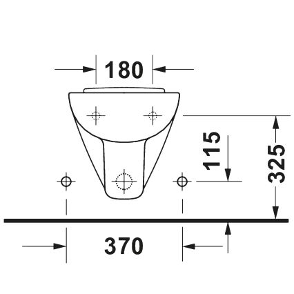 Duravit 22371500002 - Viseći bide D-CODE, keramika/sjajna bijela