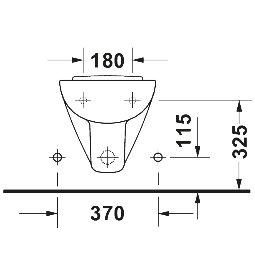 Duravit 22371500002 - Viseći bide D-CODE, keramika/sjajna bijela