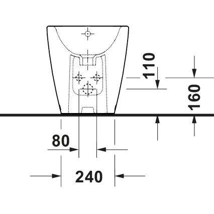 Duravit 2294100000 - Samostojeći bide D-NEO keramika/sjajna bijela