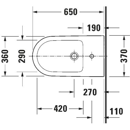 Duravit 2294100000 - Samostojeći bide D-NEO keramika/sjajna bijela
