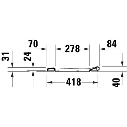 Duravit 28210000 - Daska za WC D-CODE 37,4x43,3 cm bijela