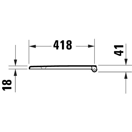 Duravit 28210000 - Daska za WC D-CODE 37,4x43,3 cm bijela